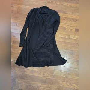 NWOT. J.Jill Black and Silver Cardigan Size Medium